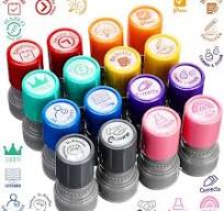 Encouragement Stamps 8-Piece Teacher Stamp Set - DIY For Classroom - ABS  Plastic Praise Seals Student Encouragement Stamps