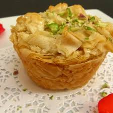 Heavenly Kanafe A Syrian Dessert Made With Ricotta Shredded Filo Dough Recipe On Food52 Recipe Ricotta Food 52 Syrian Food