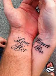 The Bible Says For Him And Her Tattoos Cute Couple Tattoos Matching Couple Tattoos