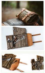 Waxed Twill And Leather Tool Roll From Pack Animal Http Packanimal Co Motorcycle Accessories Motorcycle Bag Bags