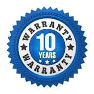 10 Years Warranty Badge Isolated Stock Illustration - Illustration of ribbon, collection: 96063630
