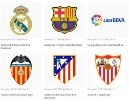 What is logo la liga font. La Liga Team Logos Vector All Free Spanish La Liga Team Logos Vector
