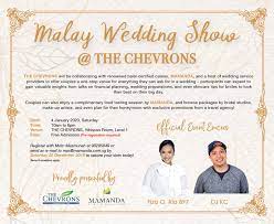 We guarantee every wedding catering package is best with affordable budget, and one of it will suit perfectly on you. Malay Wedding Show At The Chevrons Singaporebrides