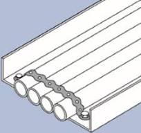 SP-19B. 6.5mm holes, 19mm wide, 10mtr black perforated banding