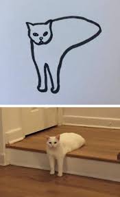 Primordial cat (古代ネコ, kodai neko, ancient cat) is a rare cat that can be unlocked when beating the stage charybdis' mouth. Minimalist Cat Art On Reddit Will Change The Way You Look At Cats Meowingtons