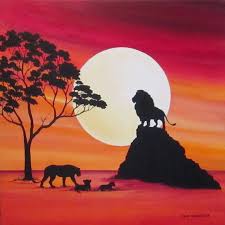 Check spelling or type a new query. Moon In Africa Lions Painting In 2021 Lion Painting Africa Painting Africa Art