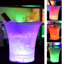 Heavy glass, with pressed decorative oval elements at base. Wholesale 5l Led Color Changing Ice Bucket Champagne Wine Drinks Cooler Bucket From China Tvc Mall Com