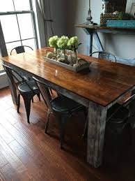 Rustic Distressed Cedar Top Farmhouse Table Farmhouse Table Rustic Farmhouse Table Dining Room Table