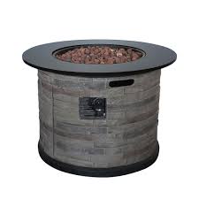 Fire joe is an ideal outdoor centrepiece for keeping family and friends warm and entertained outdoors when the temperatures start to drop. Hampton Bay 50k Btu Heat Output 304 2 Sq Ft Coverage Lightweight Faux Stone Propane Fire The Home Depot Canada