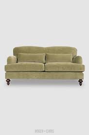 A pillow back sofa has more pillows than seat cushions, and therefore a softer feel. 78 Sofa Tight Back English Roll Arm Sofa In Lichen Velvet With Knife Edge Lumbar Pillows From Roger Chris English Roll Arm Sofa Green Fabric Sofa Sofa
