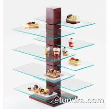19 3 4 In X 10 In Glass Pillar Shelf Shelves Tea Display Pillar Design
