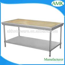The orleans kitchen island by home styles. Restaurant Industry Supermarket Butcher Kitchen Meat Chopping Work Table Wooden Partition Cutting Board Work Bench Factory Buy Stainless Steel Industry Supermarket Project Butcher Meat Partition Chopping Table With Wooden Top In Dubai Restaurant