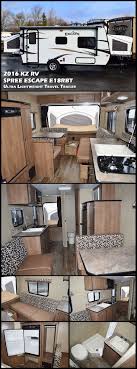 If you are looking for a set of bunk beds for the kids or friends, a full rear bath for extra convenience for everyone, and a front bedroom for yourself, this single slide spree escape e250s travel trailer by kz provides all that plus more! Pin On Camper Ideas