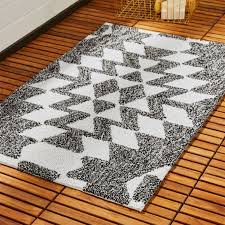 Black And White Squares Rug Alma Black And White Geometric Bath Mat Reviews Cb2 Bath Mat Modern Bath Mat White Bath Mat
