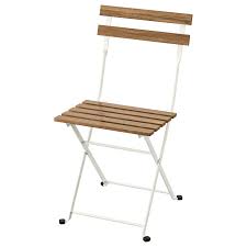 Ikea Tarno Chair Outdoor Foldable White Light Brown Stained Easy To Fold Up And Put Away For Added In 2020 Staining Wood Wooden Outdoor Furniture Ikea Outdoor