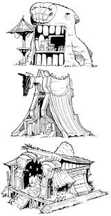 Sketches On A Train World Building Environment Concept Art Sketches Environmental Art