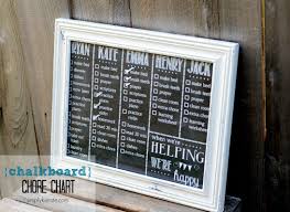 Dry Erase Chalkboard Chore Chart Oldsaltfarm Com