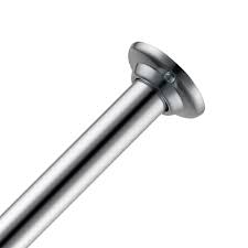 The materials are rustproof and the manufacturer gives you a guarantee for. Glacier Bay 60 In Aluminum Builders Shower Rod In Chrome Hd14016 The Home Depot