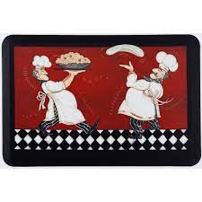 Target/kitchen & dining/kitchen sink mats (83)‎. Home Dynamix Designer Chef Pizza Pasta Chefs Multi 24 In X 36 In Kitchen Mat 4 Dc23 The Home Depot