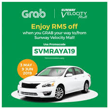 Grab promo code and coupon had been choosed to hotdeals. 3 May 9 Jun 2019 Sunway Velocity Mall Grab Promo Code Everydayonsales Com