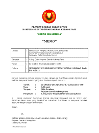 Oleh itu, kepada semua warga kedah khususnya penduduk di kawasan daerah kubang pasu bolehlah mengambil peluang ini bagi. Memo Mesy Pengurusan Kali Keempat