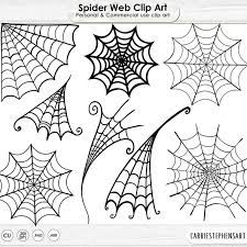 Spider Web Clip Art Spooky Halloween Clip Art Digital Stamps Etsy Spider Web Drawing Spider Web Tattoo Halloween Clips