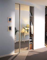 Porte coulissante miroir leroy merlin. Portes De Placard Coulissantes 2 Portes Miroir Argent L120xh250cm Leroy Merlin
