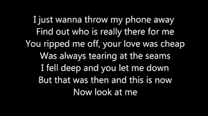 I just wanna throw my phone away find out who is really there for me you ripped. Katy Perry Part Of Me With Lyrics Youtube