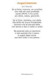 Mamma ho sognato che bussavi alla mia porta e un po' smarrita ti toglievi i tuoi occhiali ma per vedermi meglio e per la prima volta sentivo che sentivi che non siamo uguali ed abbracciandomi ti sei meravigliata che fossi così triste e non trovassi pace da quanto tempo non ti avevo più abbracciata e. 50 Poesie Per La Festa Della Mamma Per Bambini Festa Della Mamma Mamma Citazioni Sagge