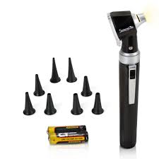 Amazon Com Serenelife Compact Otoscope Ear Checker Fiber Optic Digital Bright Led Ear Light Design Battery Operated 3x Magnification Washable Speculum Tip For Pediatric Adult Veterinary Slotospe008 Black