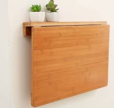 Wall mounted folding table is the ultimate solution for whatsoever your domestic or commercial need to enhance the limited space. Wall Hanging Folding Table Wall Mounted Side Table Kitchen Dining Table Computer Desk Size 70 45cm Buy Online In United Arab Emirates At Desertcart Ae Productid 50638093