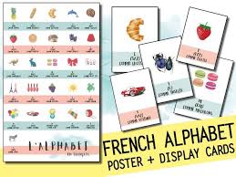 How many days did you spend learning the alphabet? French Alphabet Poster And Display Word Wall Cards Printable Teaching Resources