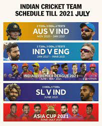 Complete india cricket schedule 2021 with installations of all upcoming cricket arrangement of india during 2020 for t20s, odis and test matches. Indian Cricket Schedule For 2021 Announced By Bcci 2021