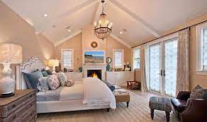 Tropical bedroom with bamboo vaulted ceiling. 15 Bedrooms With Cathedral And Vaulted Ceilings Home Design Lover
