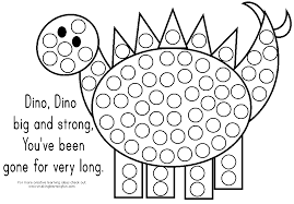 Do A Dot Marker Activity Pages Dot Marker Activities Do A Dot Dinosaurs Preschool