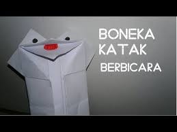 Cara Membuat Origami Boneka Katak Bicara Diy Youtube