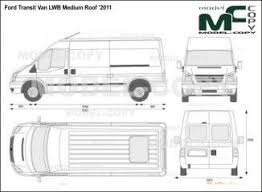 Ford Transit Van Lwb Medium Roof 2011 Blueprints Ai Cdr Cdw Dwg Dxf Eps Gif Jpg Pdf Pct Psd Svg Tif Bmp Ford Transit Roof S Ford