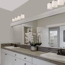 Structures nickel 22 wide bathroom light fixture $ 229.99. Amazon Com Emliviar 4 Light Bathroom Vanity Light Fixture Brushed Nickel Finish Wit Light Fixtures Bathroom Vanity Bathroom Vanity Lighting Bathroom Lighting