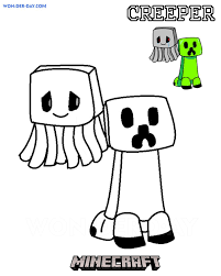 Minecraft creeper coloring pages for kids. Creeper Coloring Pages Free Coloring Pages For Kids