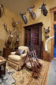 Trophy Room Hunting Room Hunting Lodge Decor Taxidermy Decor