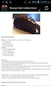 Resepi anis choc moist cake: Resepi Kek Coklat Moist Fur Android Apk Herunterladen