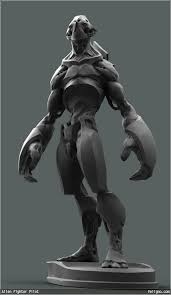 3d Printed Characters By Jeff Feligno Looooooooovvvvvveee 3d Printing Character Design Prints Creature Design