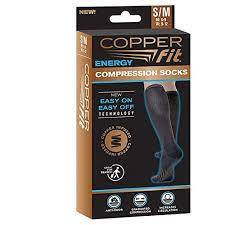 Amazon Com Copper Fit Energy Compression Socks Knee High Unisex S M 1 Pair Beauty