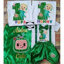 Uniqtees Ph Cocomelon Family Shirt With Cape Cocofamgreencape Shopee Philippines