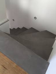 Beton Cire Treppe Vinyl Fugenlos Treppe Haus Treppe Treppenstufen Beton