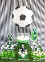 Get the entire set of printable soccer party decorations here! Soccer Football Futbol Birthday Party Ideas Photo 3 Of 16 Catch My Party