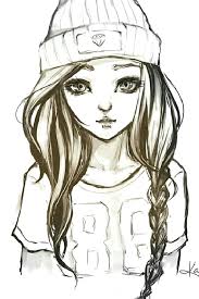 Easy enough drawing for kids, this fun cat art can be decorating a wall in your home soon. Easy Drawings Of Girls