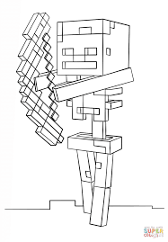The stem will change to the second image once a melon has grown off the stem. Minecraft Skeleton With Bow From Minecraft Coloring Pages Cartoons Coloring Pages Coloring Pages For Kids And Adults