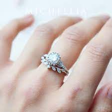 Evanthe Moissanite Engagement Ring Vintage Floral Moissanite Etsy In 2021 Floral Engagement Ring Vintage Engagement Rings Elegant Engagement Rings
