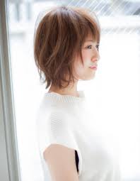 ゆるふわなひし形ショートボブ yk 228 ヘアカタログ 髪型 ヘアスタイル afloat アフロート 表参道 銀座 名古屋の美容室 美容院 レイヤーカットヘア ショートボブ 髪型 ボブ